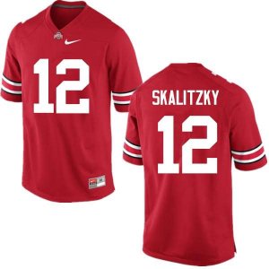 NCAA Ohio State Buckeyes Men's #12 Brendan Skalitzky Red Nike Football College Jersey UOL8745OV